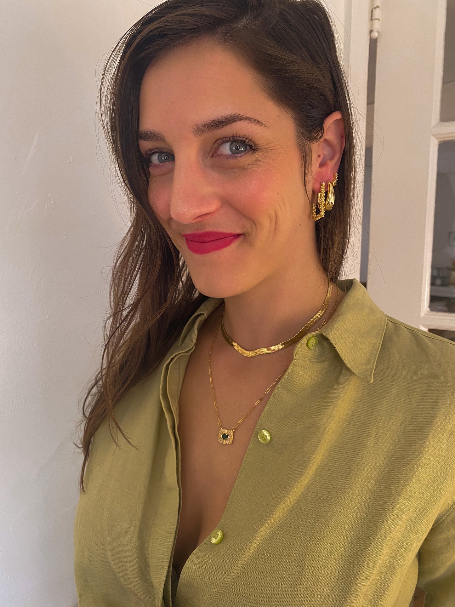 Talia Baguette Earrings
